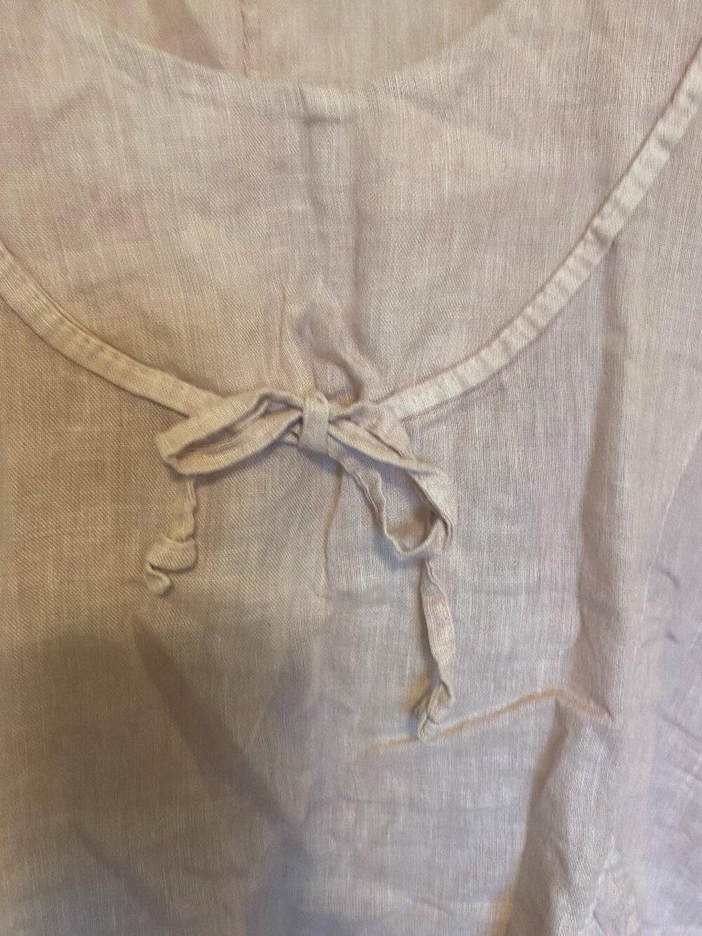 100% ITALIAN LINEN TUNIC - LARGE